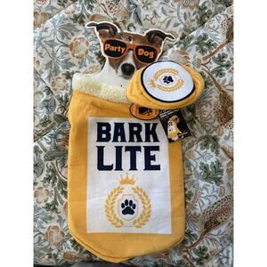 Party Dog Pet Costume Size M/L Cats Fits Too Bark Lite New